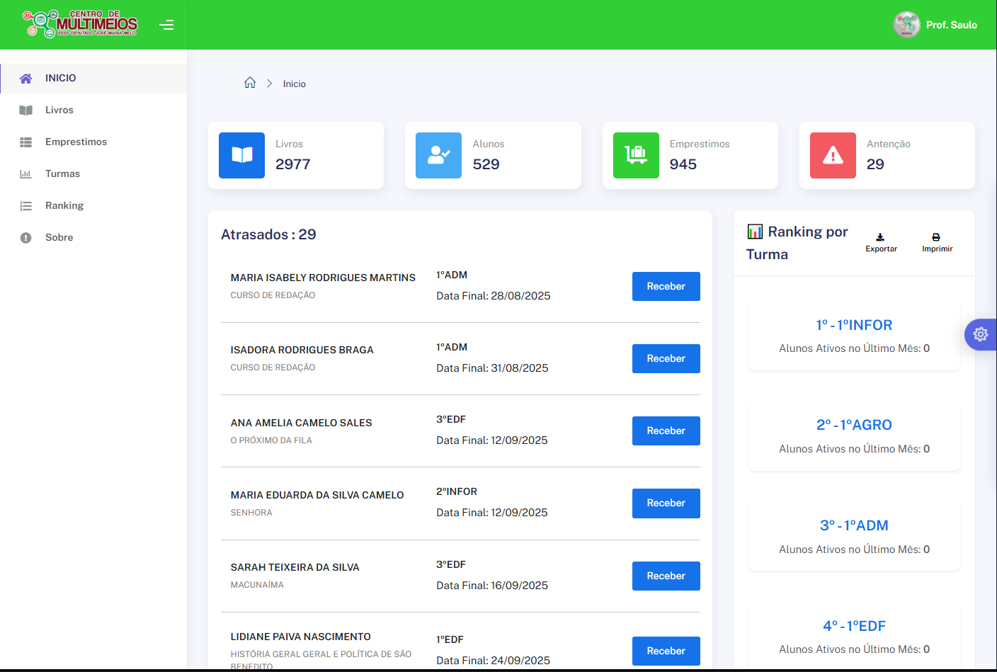 Screenshot do projeto Bibliotec